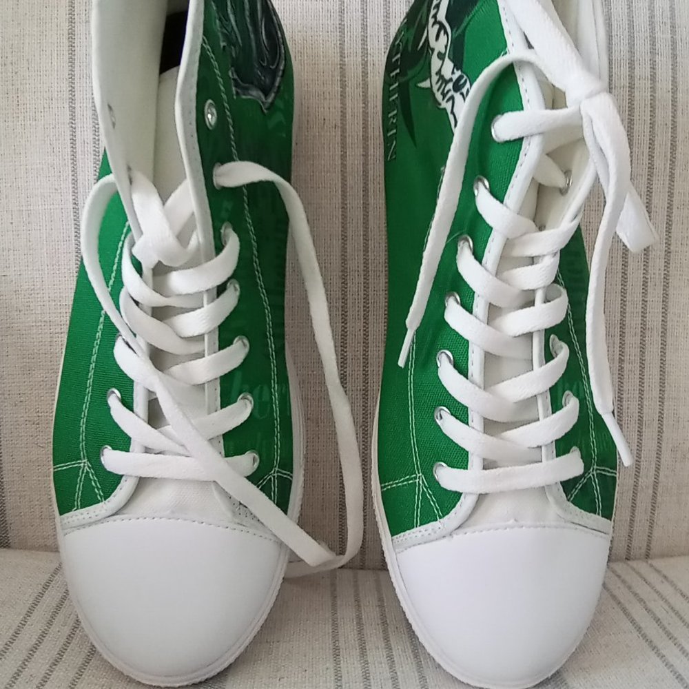 Custom Harry Potter Slytherin Green High top Canvas